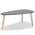 Ensemble de tables basses 2 pcs Bois de pin massif Noir