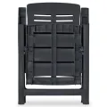 Chaises inclinables de jardin 6 pcs Plastique Anthracite