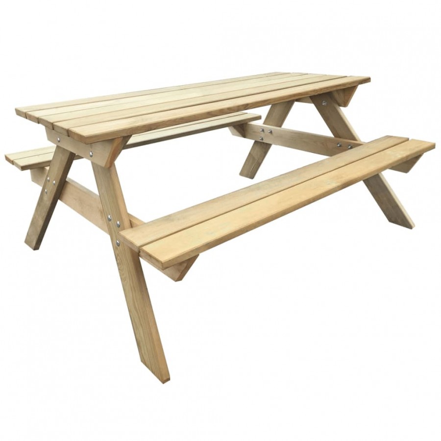 Table de pique-nique 150 x 135 x 71,5 cm Bois