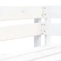 Banc d'angle palette de jardin bois blanc