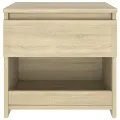 Tables de chevet 2 pcs Chêne sonoma 40x30x39 cm Aggloméré
