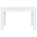 Table de salle à manger Blanc brillant 120x60x76 cm Aggloméré