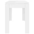 Table de salle à manger Blanc brillant 120x60x76 cm Aggloméré