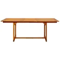 Table à dîner de jardin (150-200)x100x75cm Bois d'acacia massif