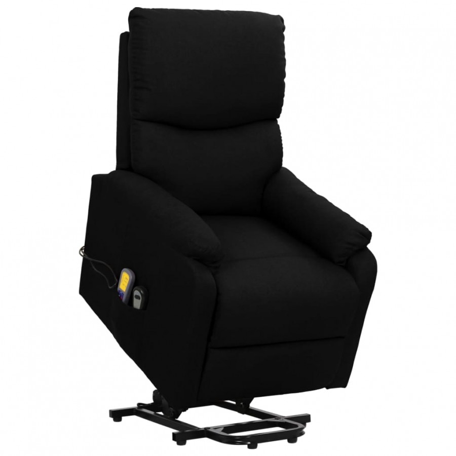 Fauteuil de massage Noir Tissu