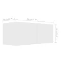 Meubles TV 4 pcs Blanc 80x30x30 cm Aggloméré