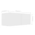 Meubles TV 3 pcs Blanc Aggloméré