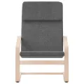 Chaise de relaxation Gris foncé Tissu