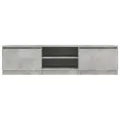 Meuble TV Gris béton 140x40x35,5 cm Aggloméré