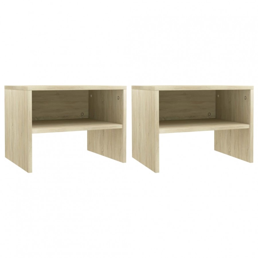 Tables de chevet 2 pcs Chêne sonoma 40 x 30 x 30 cm Aggloméré