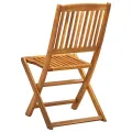Chaises pliables d'extérieur 4 pcs Bois d'acacia solide