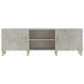 Meuble TV Gris béton 150x30x50 cm Bois d'ingénierie