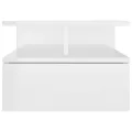 Tables de chevet 2 pcs Blanc brillant 40x31x27 cm Aggloméré