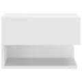 Tables de chevet murales 2 pcs Blanc
