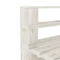Canapé de milieu palette de jardin bois blanc