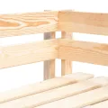Banc d'angle palette de jardin bois
