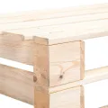 Banc d'angle palette de jardin bois