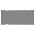 Chaises inclinables de jardin 2 pcs avec coussins Bois d'acacia