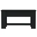 Table basse Noir 101x49x52 cm Bois d'ingénierie
