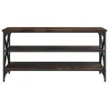 Meuble TV Chêne fumé 100x40x50 cm Bois d'ingénierie