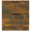 Tables de chevet 2 pcs Chêne fumé Bois d'ingénierie