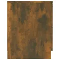 Tables de chevet 2 pcs Chêne fumé Bois d'ingénierie