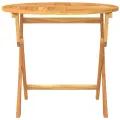 Table pliable de jardin 85x76 cm Bois de teck solide