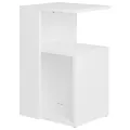 Table d'appoint Blanc 36x30x56 cm Aggloméré