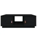 Table basse Noir 100x50x35 cm Bois massif de pin