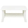 Table basse Blanc 90 x 60 x 46 cm Plastique