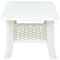 Table basse Blanc 90 x 60 x 46 cm Plastique