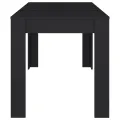 Table de salle à manger Noir 140x74,5x76 cm Aggloméré