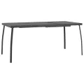 Table de jardin anthracite 165x80x72 cm Treillis d'acier