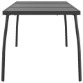 Table de jardin anthracite 165x80x72 cm Treillis d'acier
