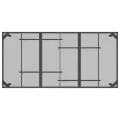 Table de jardin anthracite 165x80x72 cm Treillis d'acier