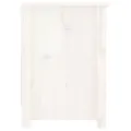 Meuble TV Blanc 103x36,5x52 cm Bois de pin massif