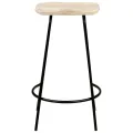 Tabourets de bar lot de 4 bois de manguier massif
