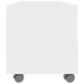 Meuble TV avec roulettes Blanc 90x35x35 cm Bois d'ingénierie