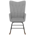 Chaise à bascule Gris clair Tissu