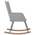 Chaise à bascule Gris clair Tissu
