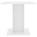 Table de salle à manger Blanc 80 x 80 x 75 cm Aggloméré