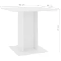 Table de salle à manger Blanc 80 x 80 x 75 cm Aggloméré