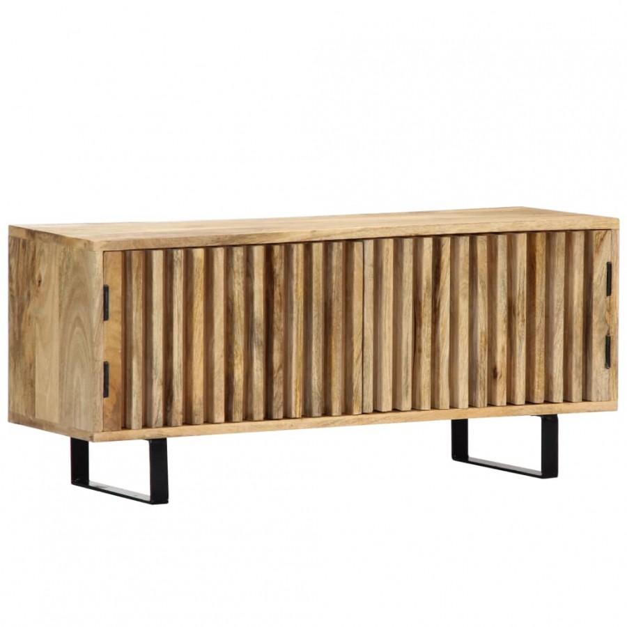 Meuble TV 90 x 30 x 40 cm Bois de manguier massif