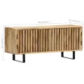 Meuble TV 90 x 30 x 40 cm Bois de manguier massif