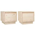 Tables de chevet 2 pcs 35x34x32 cm Bois de pin solide