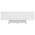 Table basse Blanc 85x55x31 cm Aggloméré
