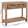 Table console 82x33x73 cm Bois d'acacia massif