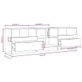 Meuble TV Blanc 150x33,5x45 cm Bois d'ingénierie