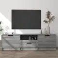 Meuble TV Sonoma gris 140x35x40 cm Bois d'ingénierie
