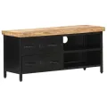 Meuble TV 90x30x41 cm Bois de manguier brut